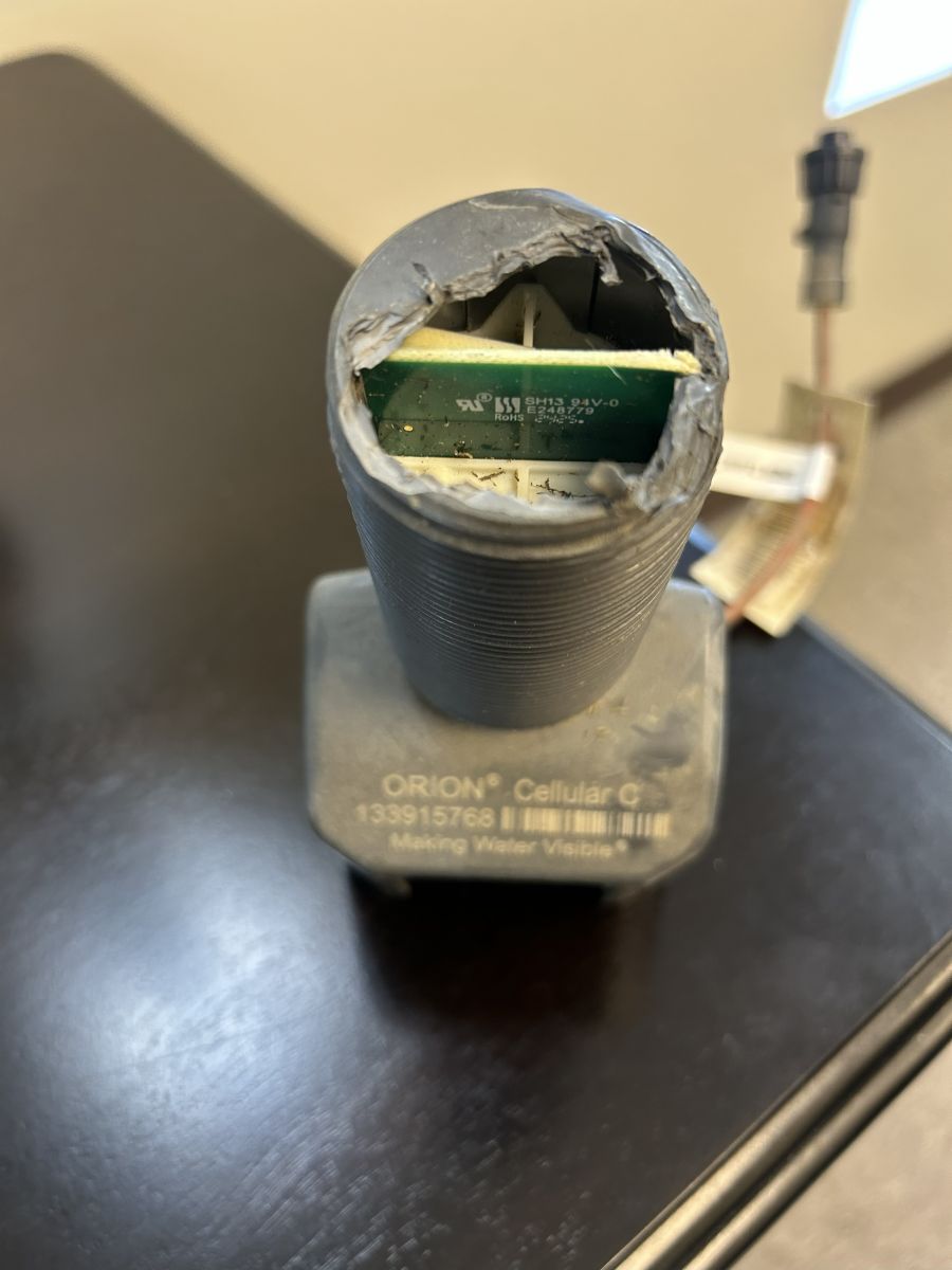 Destroyed Cellular Antenna